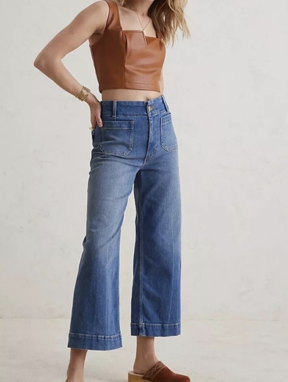 Anthropologie Pilcro The Skipper High-Rise Wide-Leg Jeans